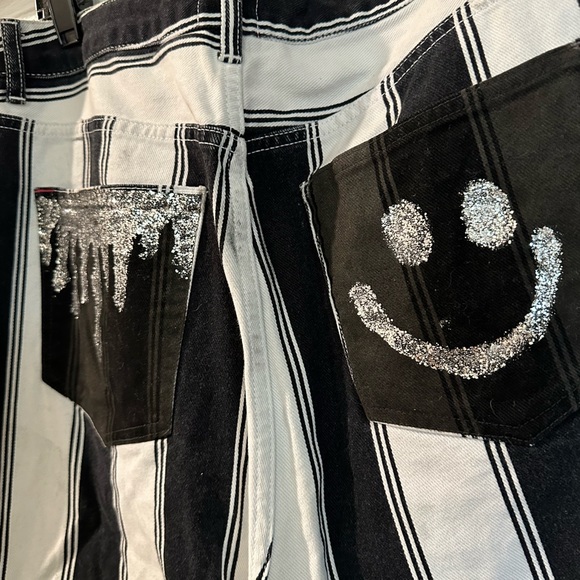 Vintage BDG urban outfitters black and white stripe jeans - NWT size 31 - Picture 6 of 10